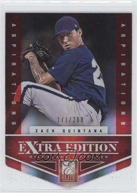 2012 Elite Extra Edition - [Base] - Aspirations Die-Cut #41 - Zach Quintana /200