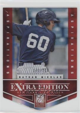 2012 Elite Extra Edition - [Base] - Aspirations Die-Cut #42 - Nathan Mikolas /200