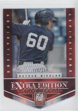 2012 Elite Extra Edition - [Base] - Aspirations Die-Cut #42 - Nathan Mikolas /200