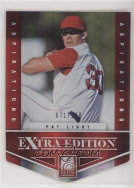 2012 Elite Extra Edition - [Base] - Aspirations Die-Cut #6 - Pat Light /200