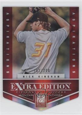 2012 Elite Extra Edition - [Base] - Aspirations Die-Cut #75 - Nick Kingham /200