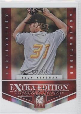 2012 Elite Extra Edition - [Base] - Aspirations Die-Cut #75 - Nick Kingham /200