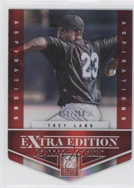 2012 Elite Extra Edition - [Base] - Aspirations Die-Cut #78 - Trey Lang /200