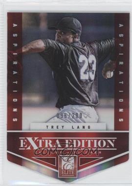 2012 Elite Extra Edition - [Base] - Aspirations Die-Cut #78 - Trey Lang /200