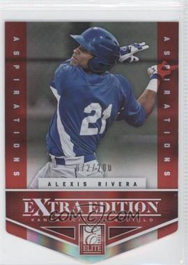 2012 Elite Extra Edition - [Base] - Aspirations Die-Cut #82 - Alexis Rivera /200