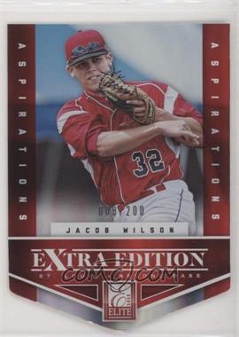 2012 Elite Extra Edition - [Base] - Aspirations Die-Cut #97 - Jacob Wilson /200