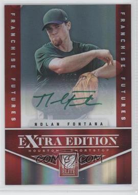 2012 Elite Extra Edition - [Base] - Franchise Futures Green Ink Signatures #22 - Nolan Fontana /10