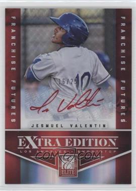 2012 Elite Extra Edition - [Base] - Franchise Futures Red Ink Signatures #17 - Jesmuel Valentin /25