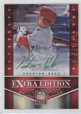 2012 Elite Extra Edition - [Base] - Prospects Green Ink Signatures #134 - Preston Beck /10