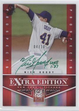 2012 Elite Extra Edition - [Base] - Prospects Green Ink Signatures #135 - Nick Goody /10