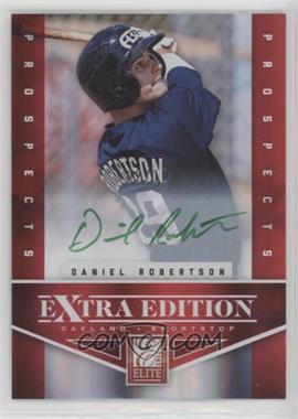 2012 Elite Extra Edition - [Base] - Prospects Green Ink Signatures #136 - Daniel Robertson /10