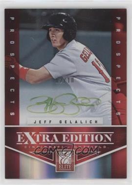 2012 Elite Extra Edition - [Base] - Prospects Green Ink Signatures #151 - Jeff Gelalich /10