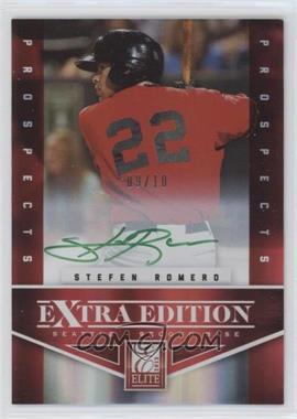 2012 Elite Extra Edition - [Base] - Prospects Green Ink Signatures #178 - Stefen Romero /10