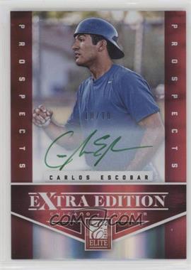 2012 Elite Extra Edition - [Base] - Prospects Green Ink Signatures #190 - Carlos Escobar /10
