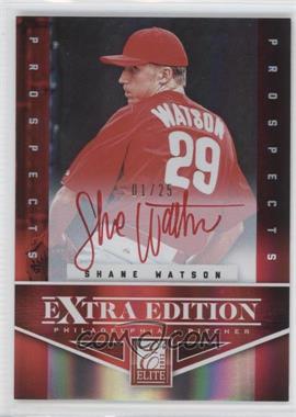 2012 Elite Extra Edition - [Base] - Prospects Red Ink Signatures #122 - Shane Watson /25