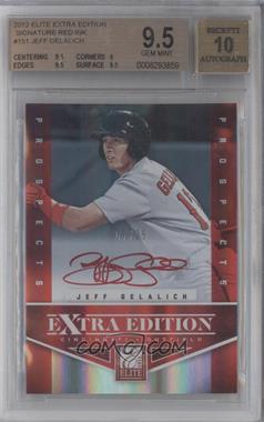 2012 Elite Extra Edition - [Base] - Prospects Red Ink Signatures #151 - Jeff Gelalich /25 [BGS 9.5 GEM MINT]