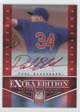 2012 Elite Extra Edition - [Base] - Prospects Red Ink Signatures #152 - Paul Blackburn /25