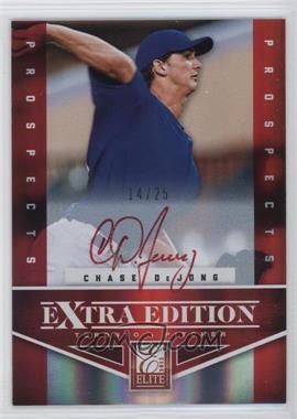 2012 Elite Extra Edition - [Base] - Prospects Red Ink Signatures #158 - Chase DeJong /25