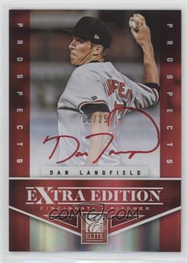 2012 Elite Extra Edition - [Base] - Prospects Red Ink Signatures #173 - Dan Langfield /25