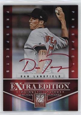 2012 Elite Extra Edition - [Base] - Prospects Red Ink Signatures #173 - Dan Langfield /25