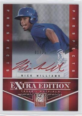 2012 Elite Extra Edition - [Base] - Prospects Red Ink Signatures #193 - Nick Williams /25