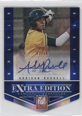 2012 Elite Extra Edition - [Base] - Status Blue Die-Cut Signatures #1 - Addison Russell /50