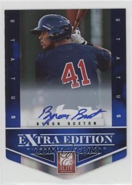 2012 Elite Extra Edition - [Base] - Status Blue Die-Cut Signatures #102 - Byron Buxton /50