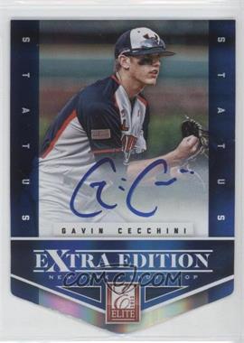 2012 Elite Extra Edition - [Base] - Status Blue Die-Cut Signatures #108 - Gavin Cecchini /50