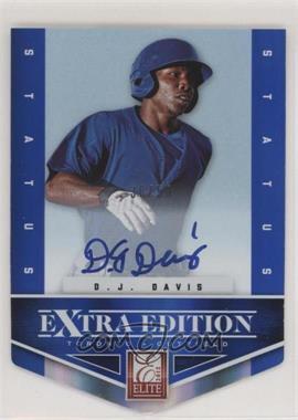 2012 Elite Extra Edition - [Base] - Status Blue Die-Cut Signatures #112 - D.J. Davis /50