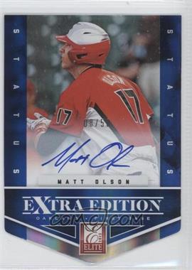 2012 Elite Extra Edition - [Base] - Status Blue Die-Cut Signatures #123 - Matt Olson /50