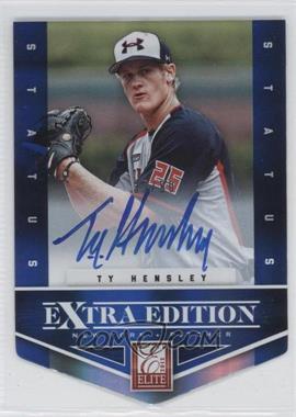 2012 Elite Extra Edition - [Base] - Status Blue Die-Cut Signatures #127 - Ty Hensley /50