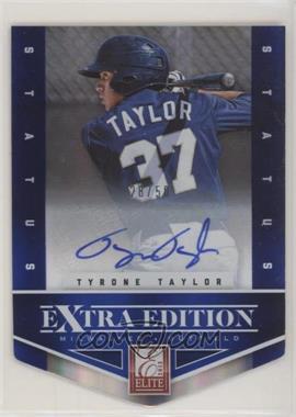 2012 Elite Extra Edition - [Base] - Status Blue Die-Cut Signatures #13 - Tyrone Taylor /50