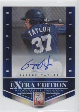 2012 Elite Extra Edition - [Base] - Status Blue Die-Cut Signatures #13 - Tyrone Taylor /50