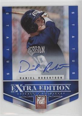 2012 Elite Extra Edition - [Base] - Status Blue Die-Cut Signatures #136 - Daniel Robertson /50