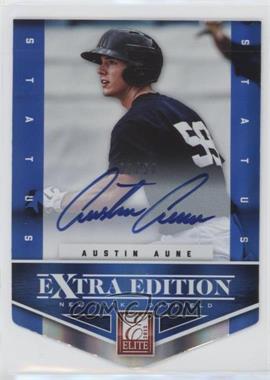 2012 Elite Extra Edition - [Base] - Status Blue Die-Cut Signatures #140 - Austin Aune /50