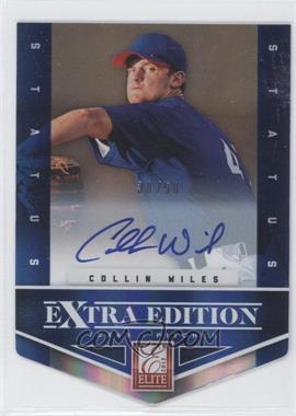 2012 Elite Extra Edition - [Base] - Status Blue Die-Cut Signatures #147 - Collin Wiles /50