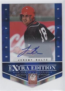 2012 Elite Extra Edition - [Base] - Status Blue Die-Cut Signatures #156 - Jeremy Baltz /50