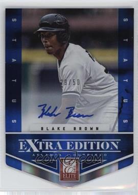 2012 Elite Extra Edition - [Base] - Status Blue Die-Cut Signatures #166 - Blake Brown /50