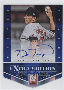 2012 Elite Extra Edition - [Base] - Status Blue Die-Cut Signatures #173 - Dan Langfield /50