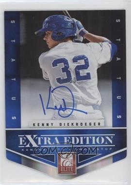 2012 Elite Extra Edition - [Base] - Status Blue Die-Cut Signatures #175 - Kenny Diekroeger /50