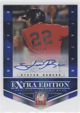 2012 Elite Extra Edition - [Base] - Status Blue Die-Cut Signatures #178 - Stefen Romero /50