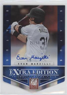 2012 Elite Extra Edition - [Base] - Status Blue Die-Cut Signatures #189 - Evan Marzilli /50