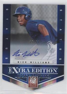 2012 Elite Extra Edition - [Base] - Status Blue Die-Cut Signatures #193 - Nick Williams /50