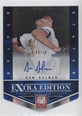 2012 Elite Extra Edition - [Base] - Status Blue Die-Cut Signatures #25 - Sam Selman /50