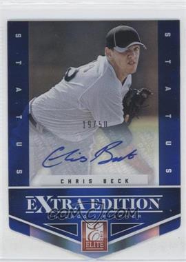 2012 Elite Extra Edition - [Base] - Status Blue Die-Cut Signatures #28 - Chris Beck /50