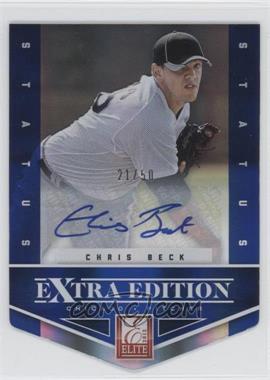 2012 Elite Extra Edition - [Base] - Status Blue Die-Cut Signatures #28 - Chris Beck /50