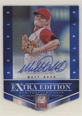 2012 Elite Extra Edition - [Base] - Status Blue Die-Cut Signatures #34 - Matt Koch /50