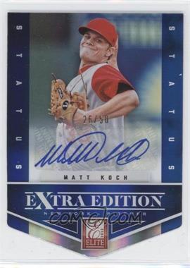 2012 Elite Extra Edition - [Base] - Status Blue Die-Cut Signatures #34 - Matt Koch /50