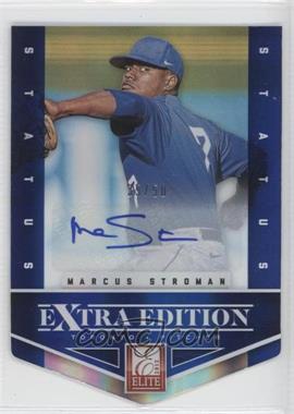 2012 Elite Extra Edition - [Base] - Status Blue Die-Cut Signatures #5 - Marcus Stroman /50