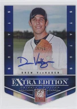 2012 Elite Extra Edition - [Base] - Status Blue Die-Cut Signatures #51 - Drew VerHagen /50